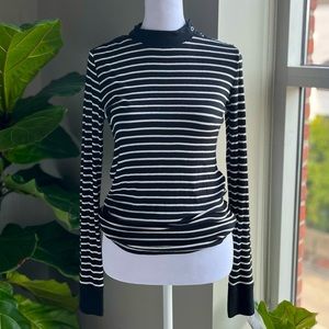 GAP Long-Sleeve Stripe Shirt (XS)